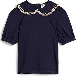 Топ с воротником Animal Print Collar Top (малыш/ребенок)