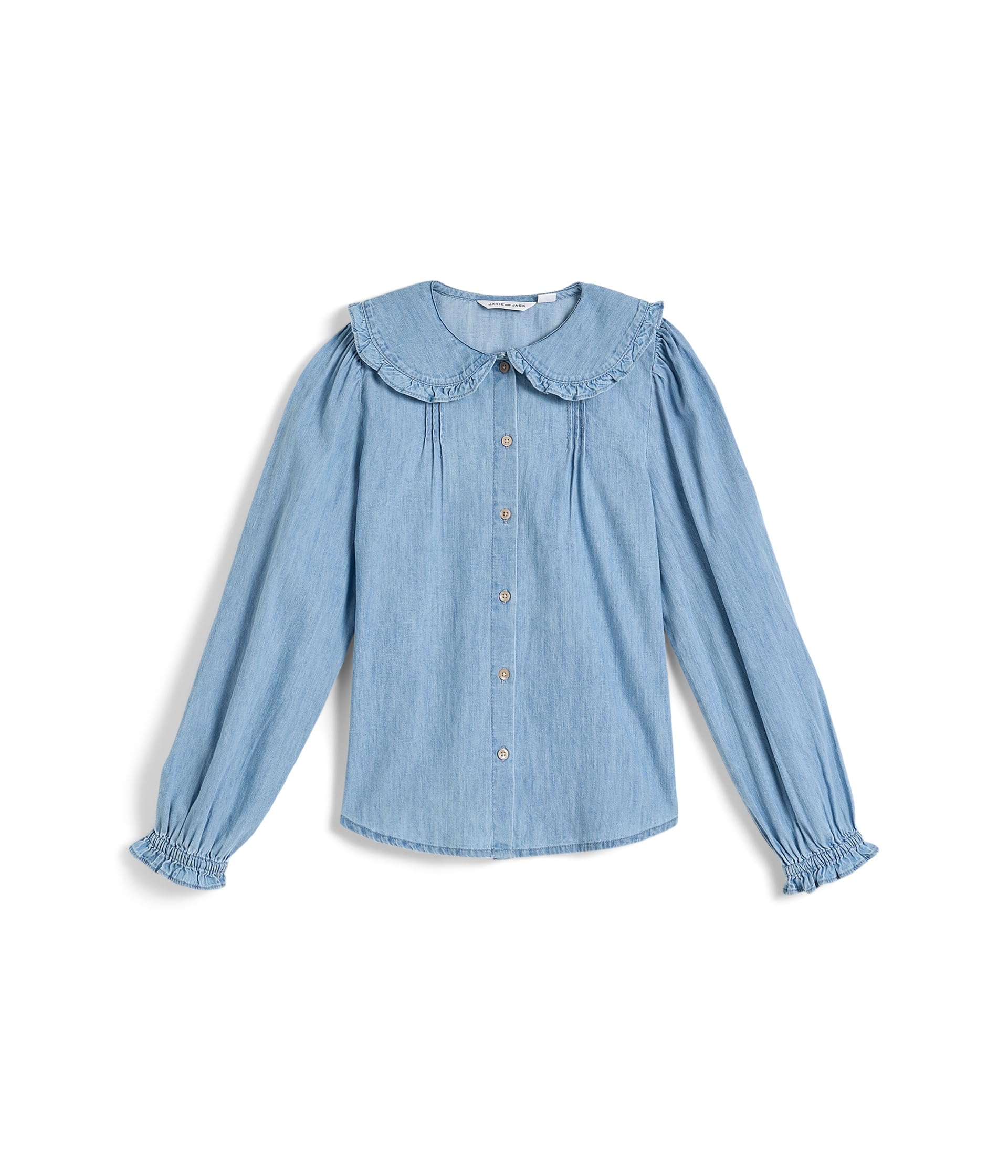 Топ с воротником из денима Chambray Collar Top (для малышей, детей младшего и старшего возраста)