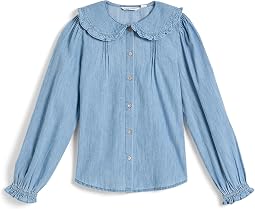 Топ с воротником из денима Chambray Collar Top (для малышей, детей младшего и старшего возраста)