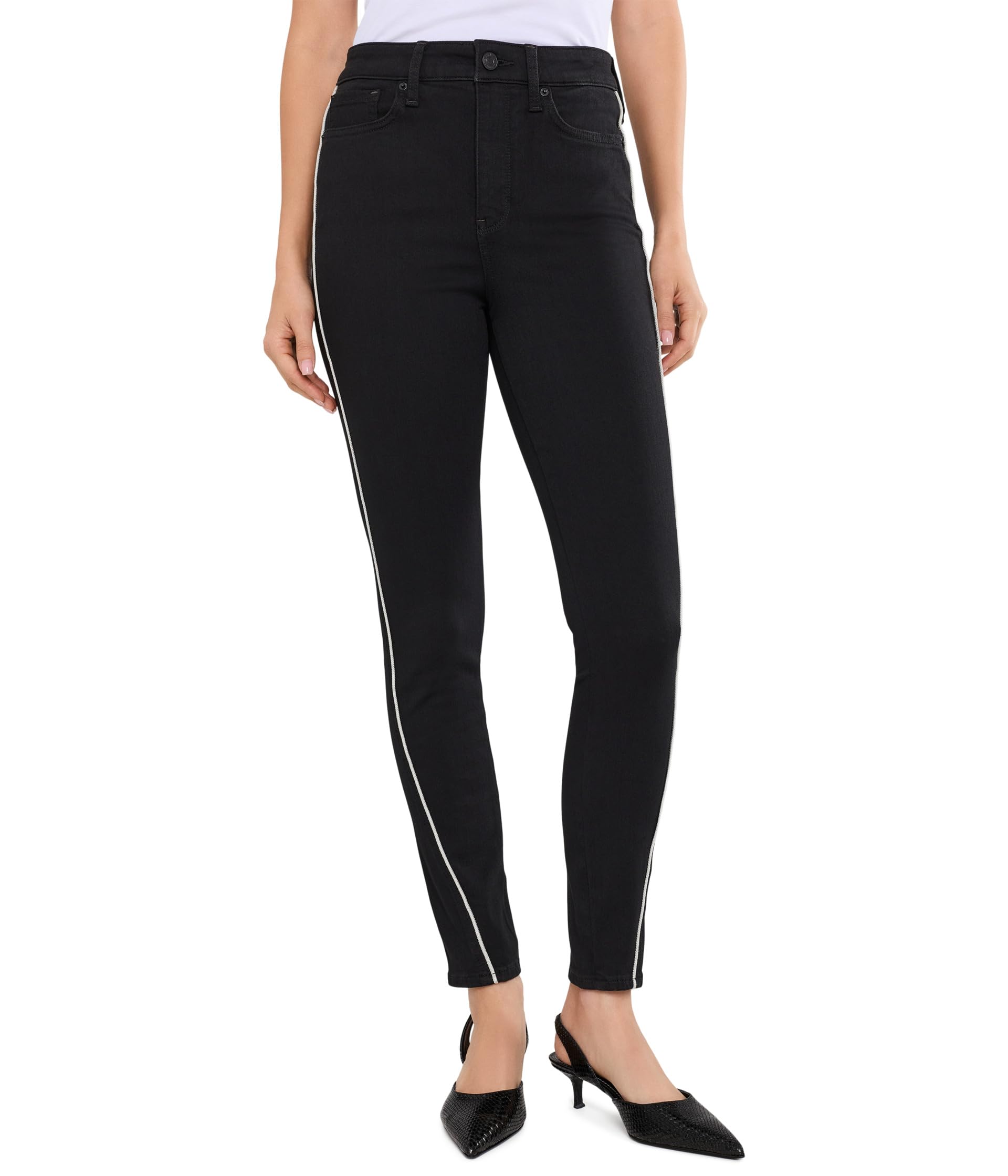High-Rise Ami Skinny Contour Piping Jeans