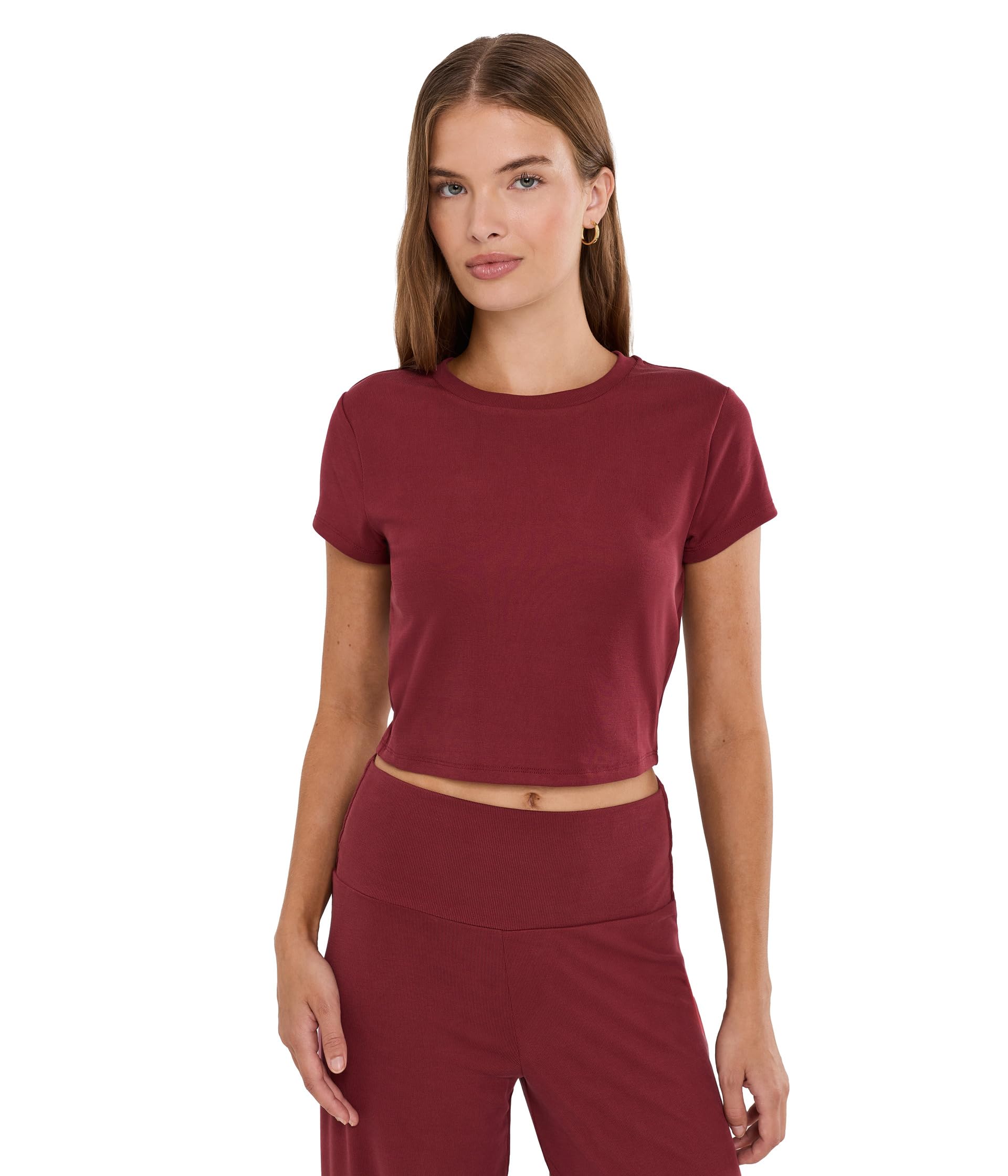 Укороченная футболка Zen Rib Noa Crop Tee