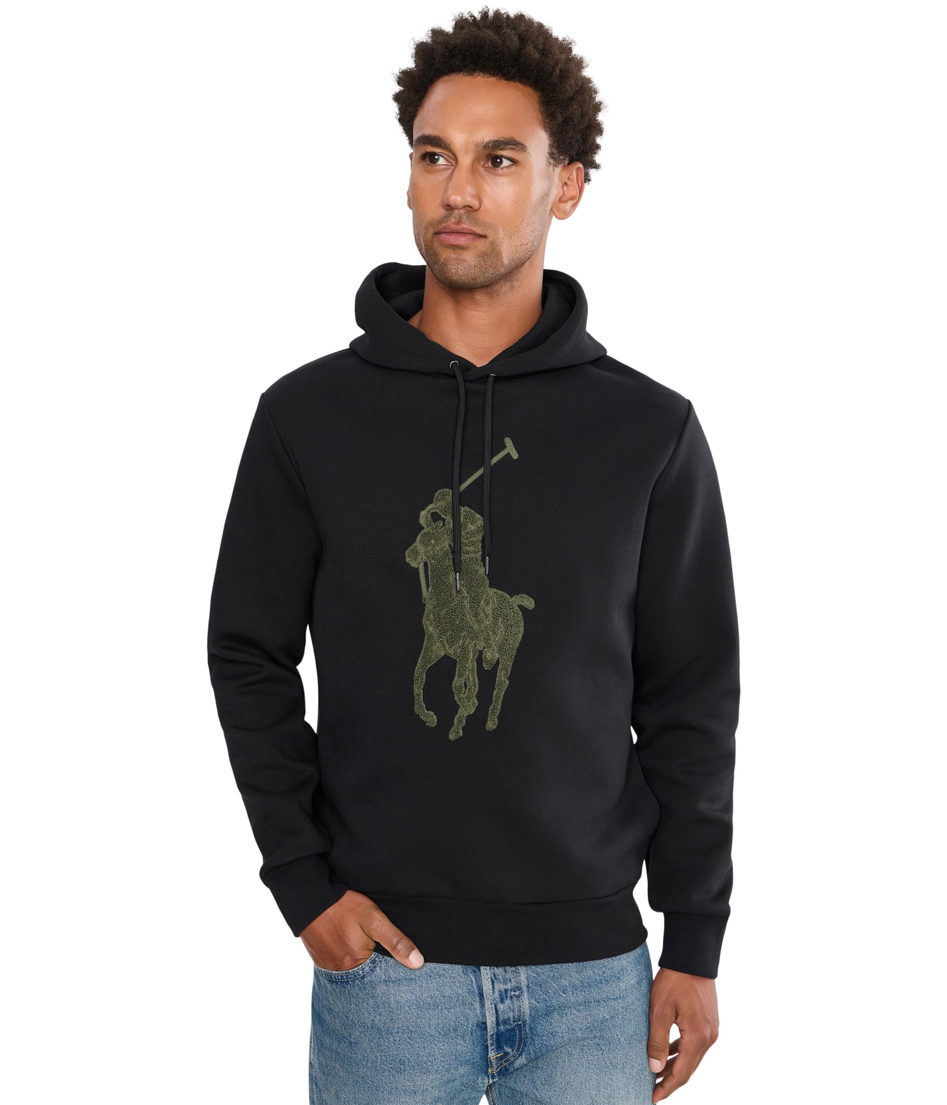 Double Knit Long Sleeve Hooded Sweatshirt