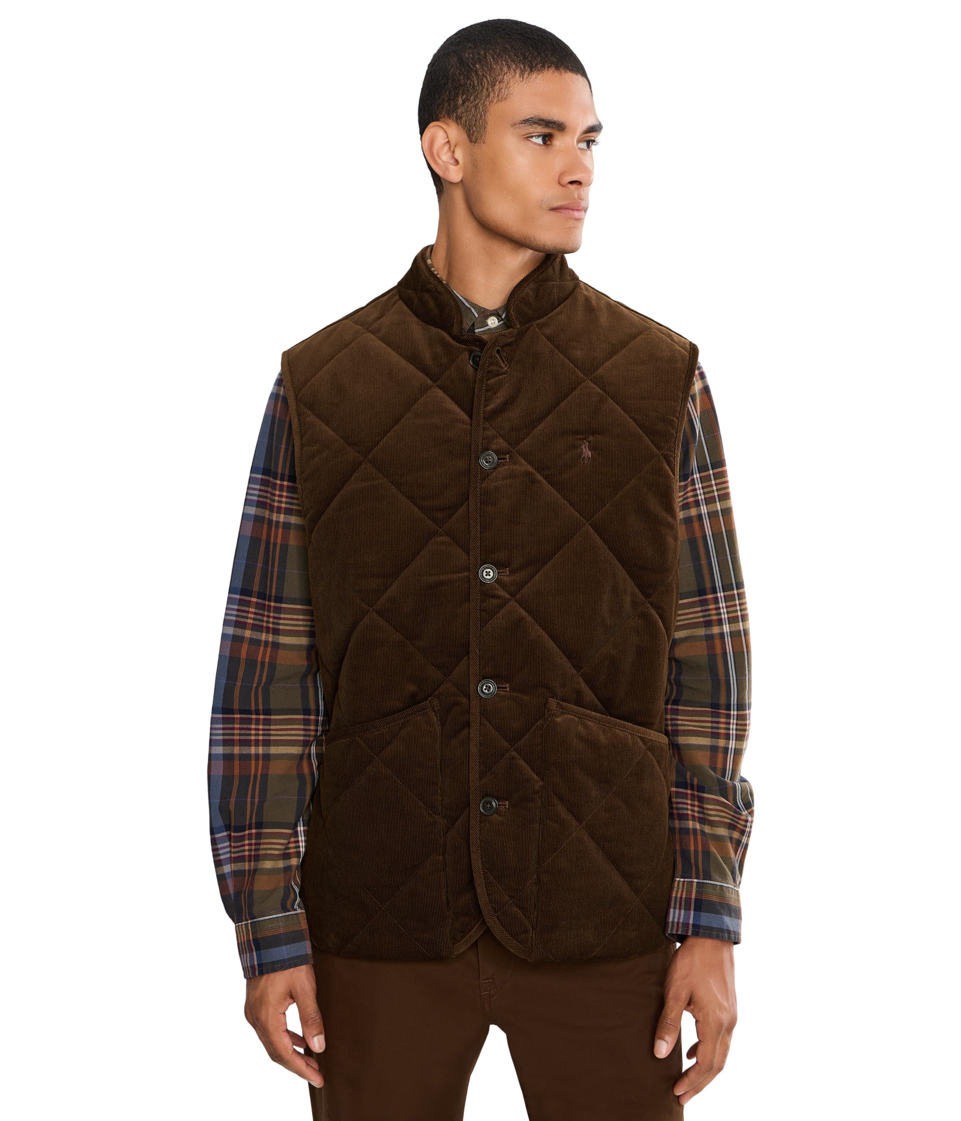 Wale Corduroy Woven Vest