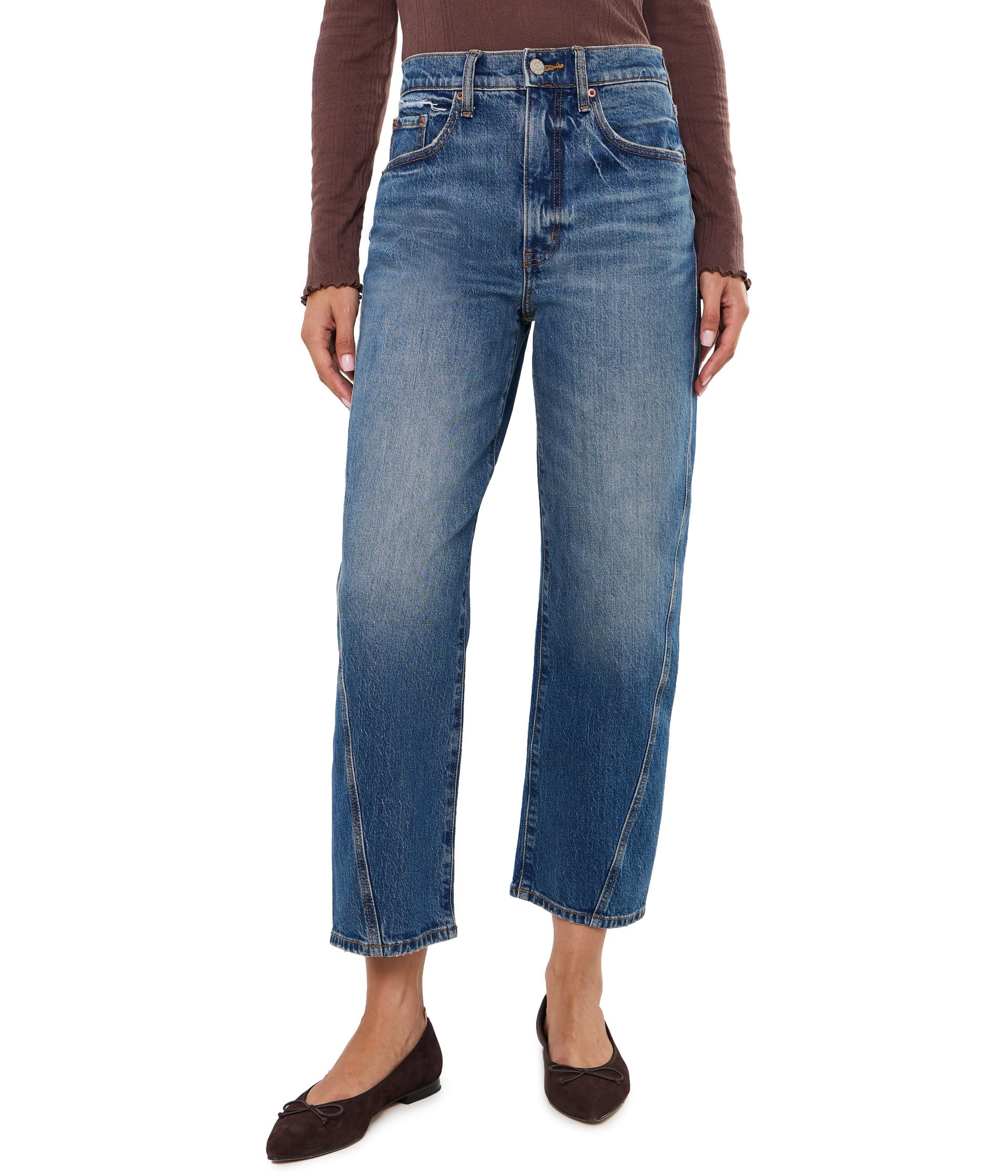 Westward High-Rise Seamed Barrel in Authentic