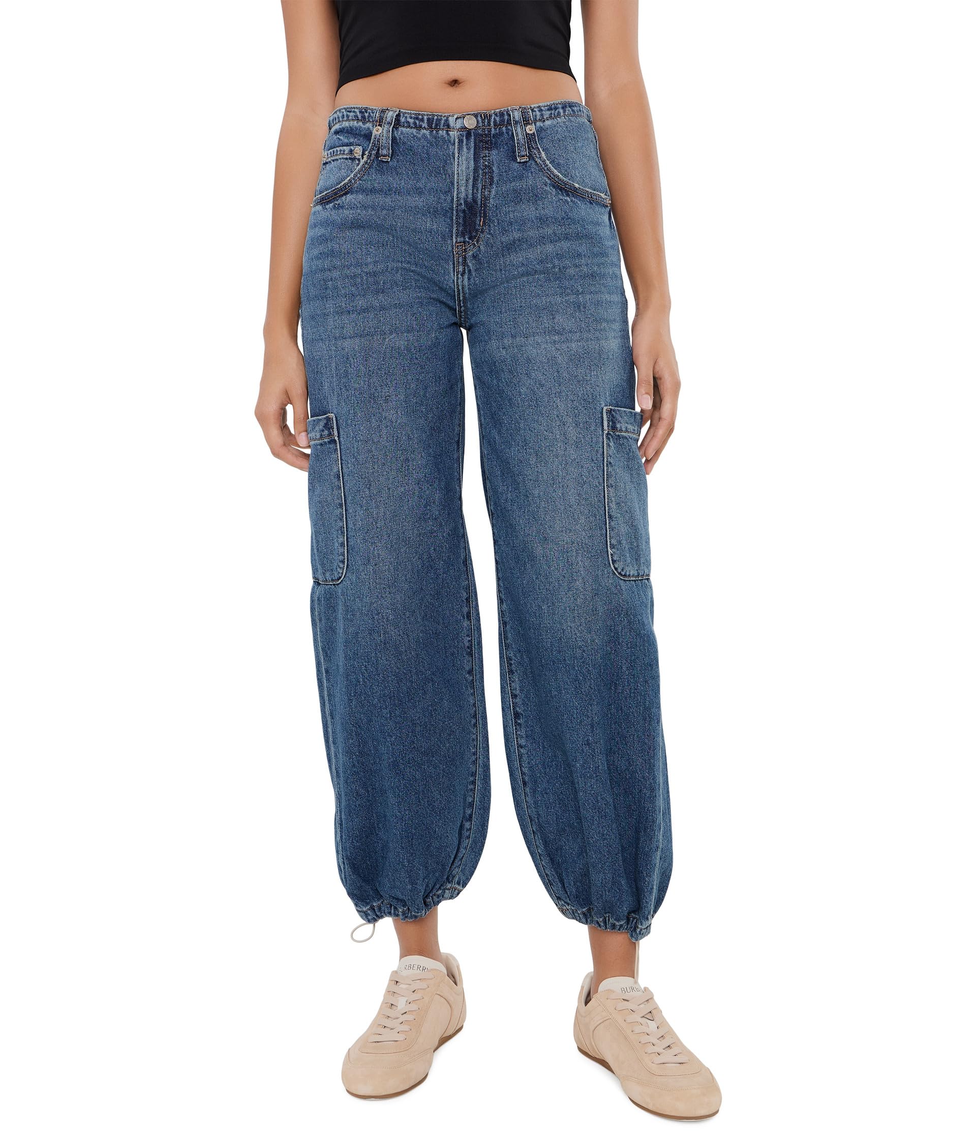 Mirage Mid-Rise Cargo Harem in Snap