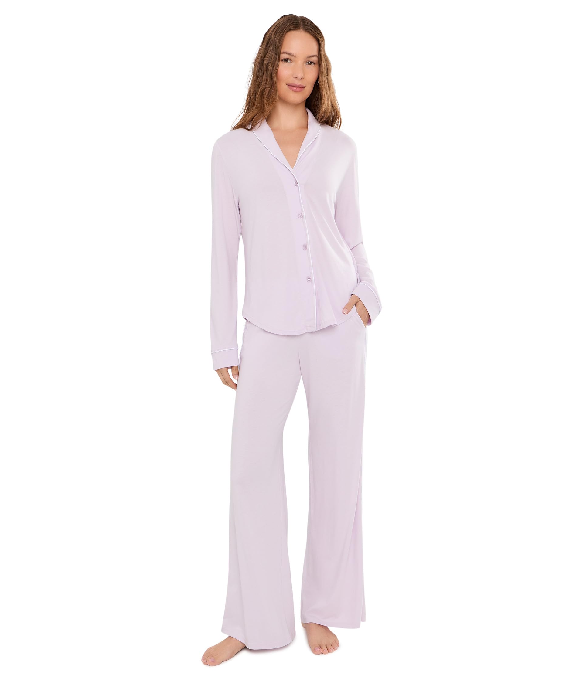Pima Lusso Long Sleeve Top And Pj Set