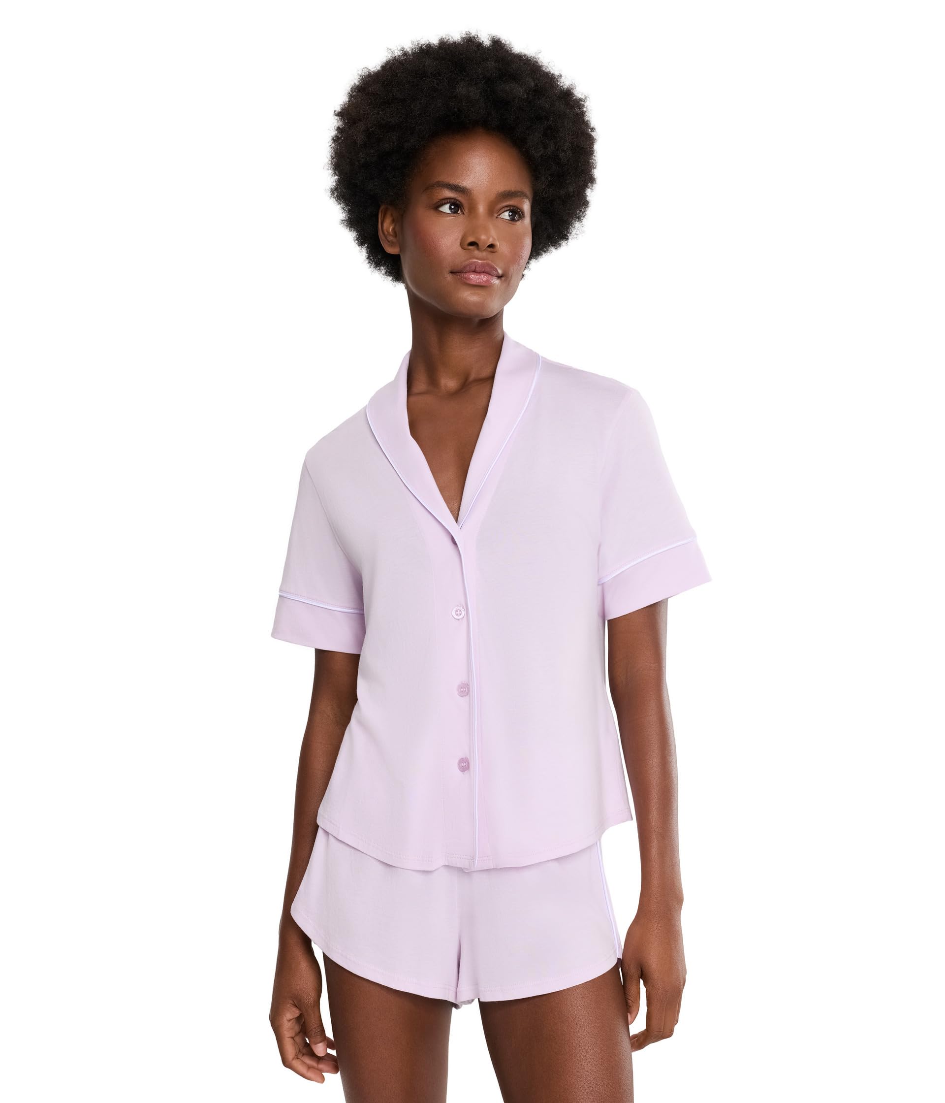 Pima Lusso Short Sleeve Shorts Pj Set