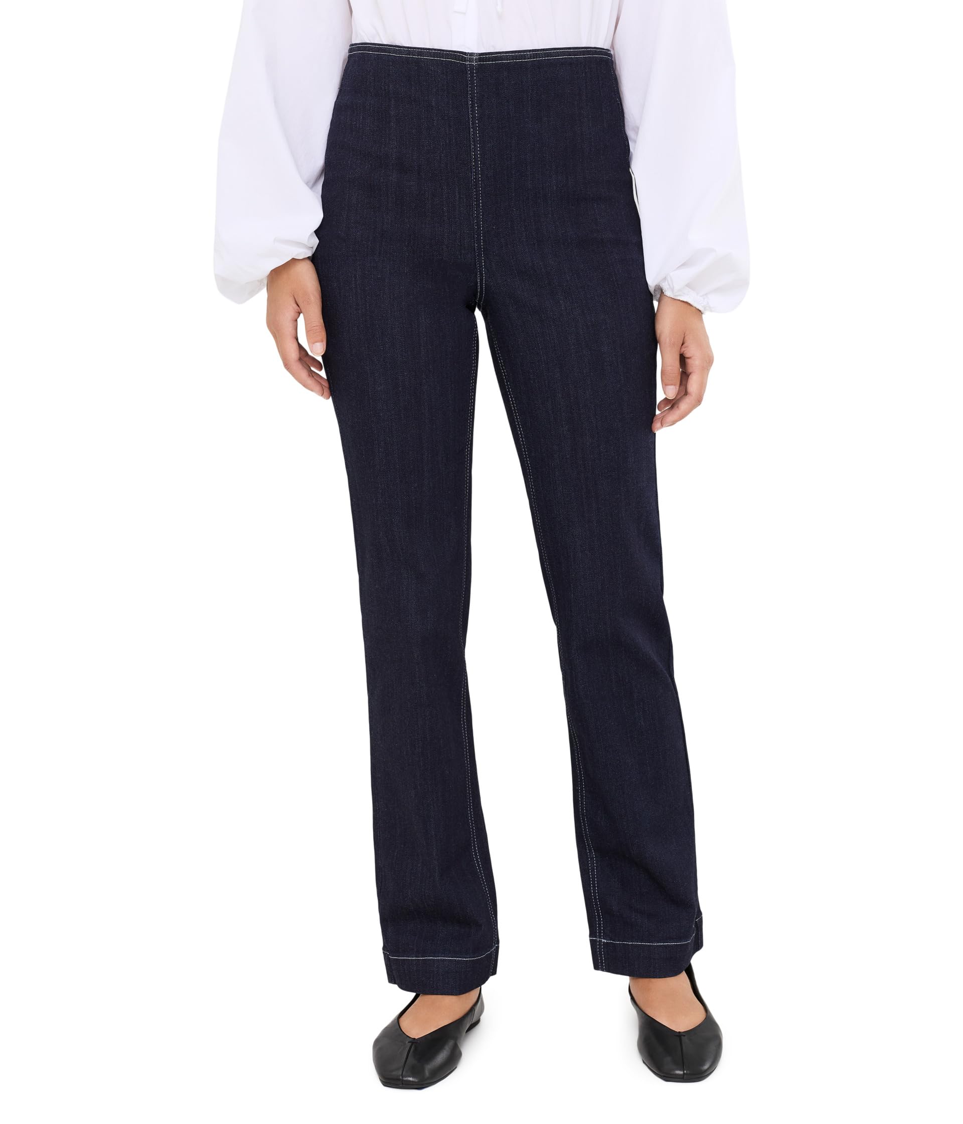 Petite Marilyn Straight Pull-On Jeans