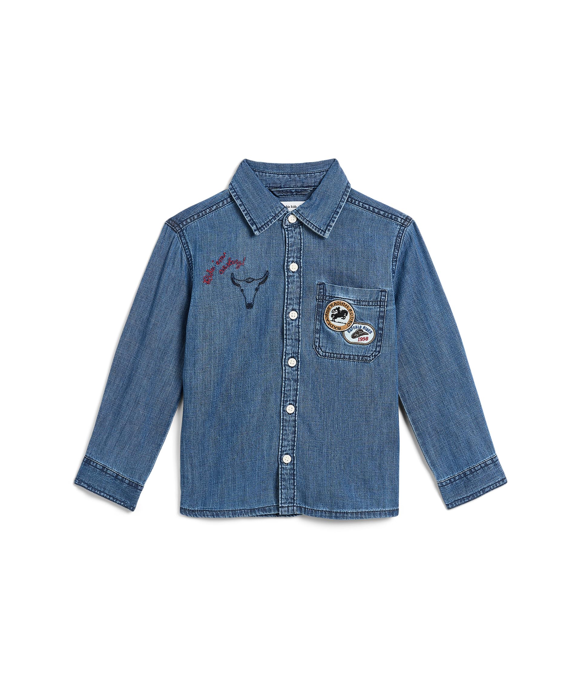 Denim Patch Shirt (Little Kid/Big Kid)