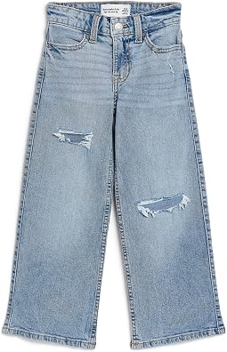 abercrombie kids женские джинсы с высокой посадкой и широкими штанинами (для девочек старшего возраста)