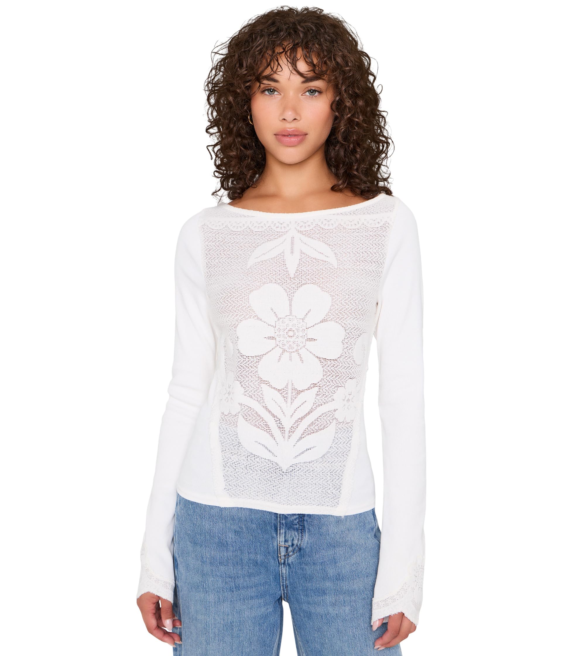 Топ Free People Delilah с длинным рукавом