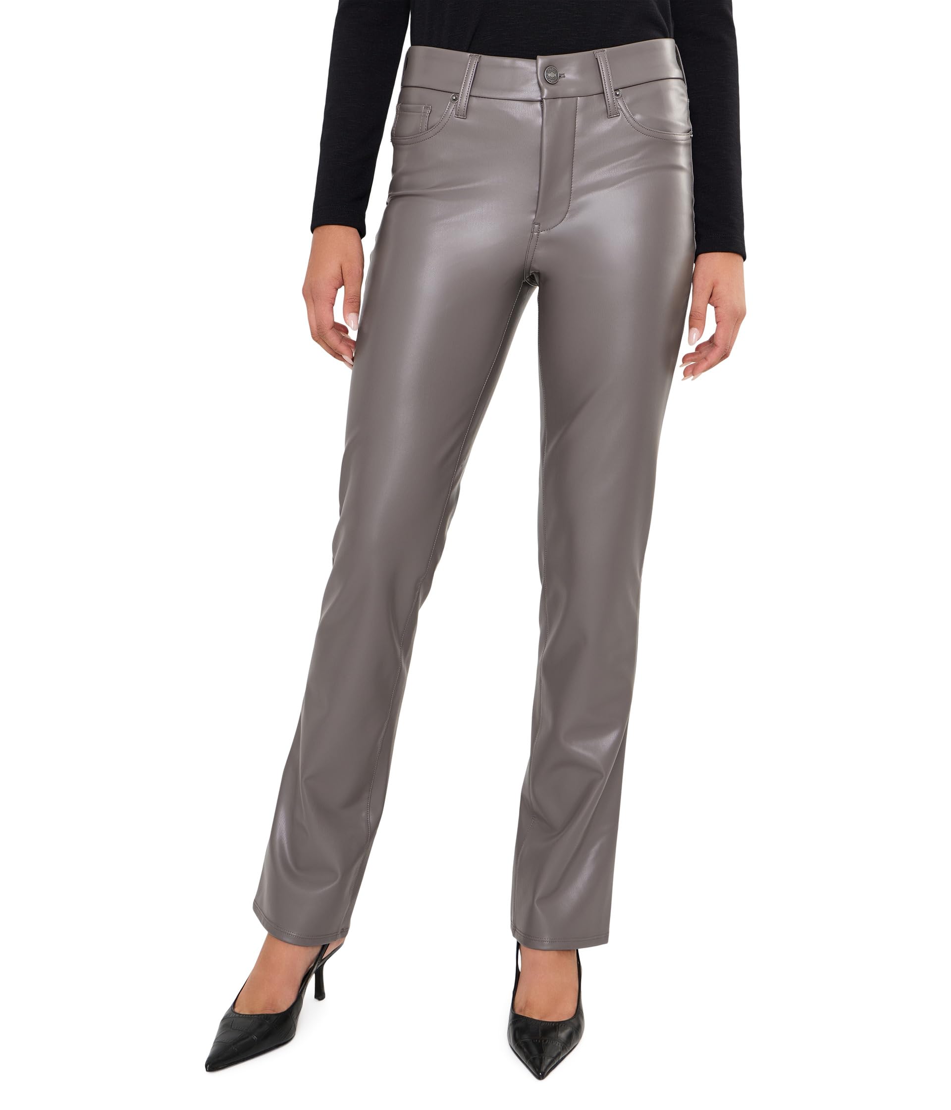 Faux Leather прямые брюки Marilyn