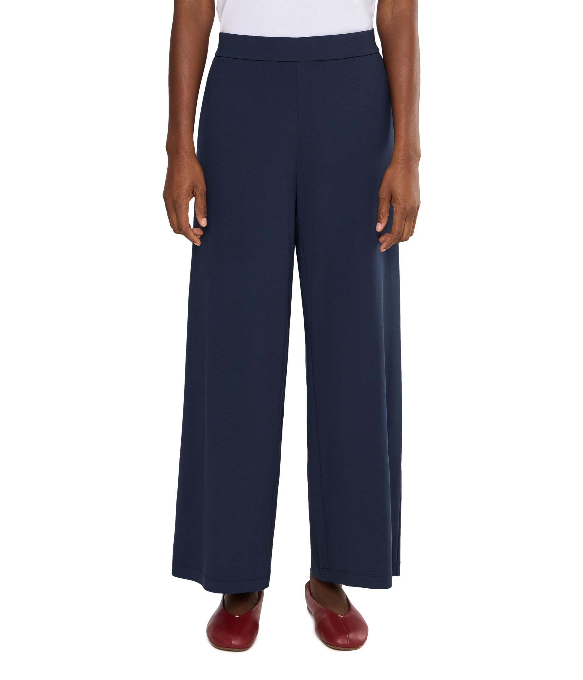 Extra Fine Ponte Wide Ankle Pants