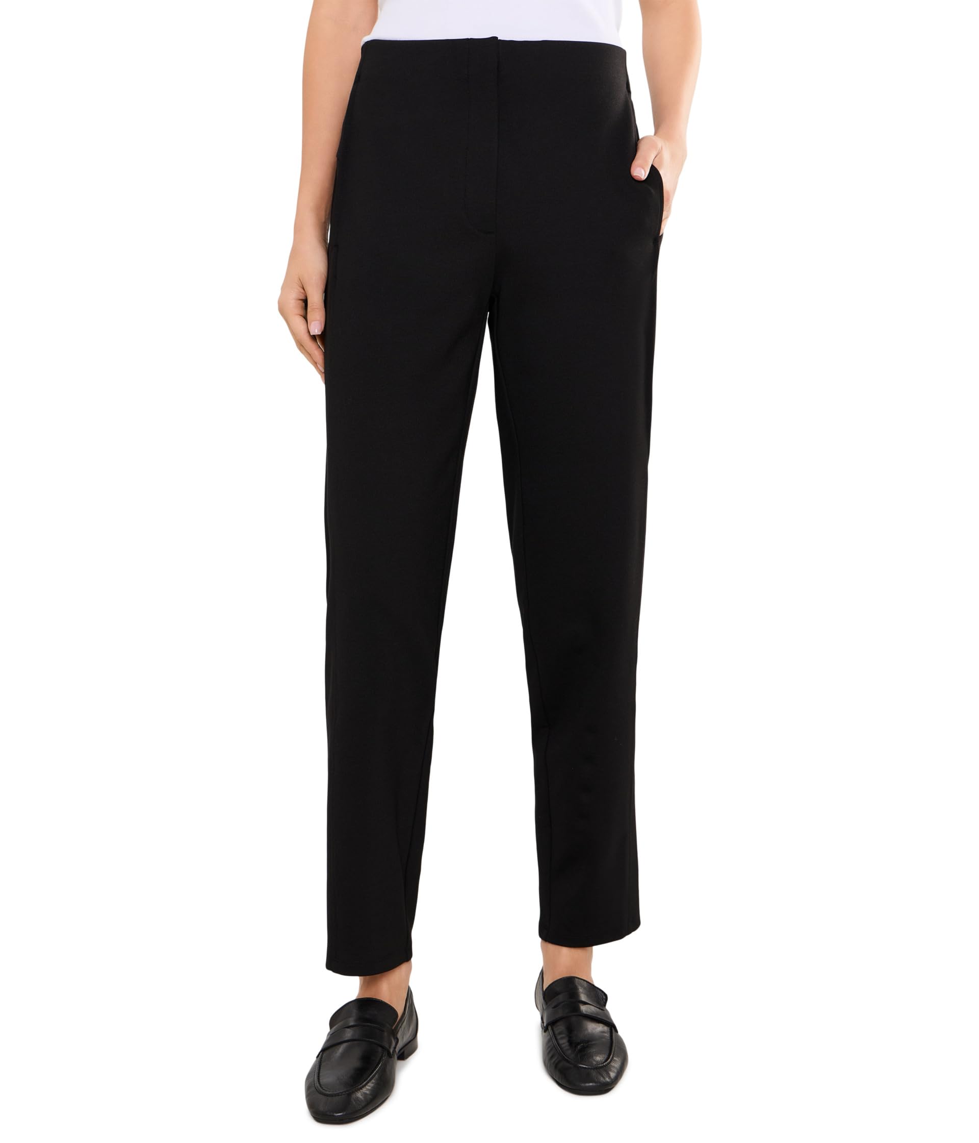 Washable Flex Ponte Tapered Ankle Trouser