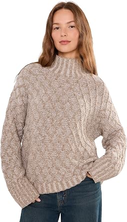 Свитер с высоким воротником из перуанского хлопка Peruvian Cotton Boucle Fluff
