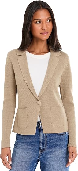 Elegant Knit Tailored Blazer