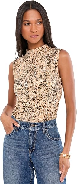 Топ Printed Tweed Knit