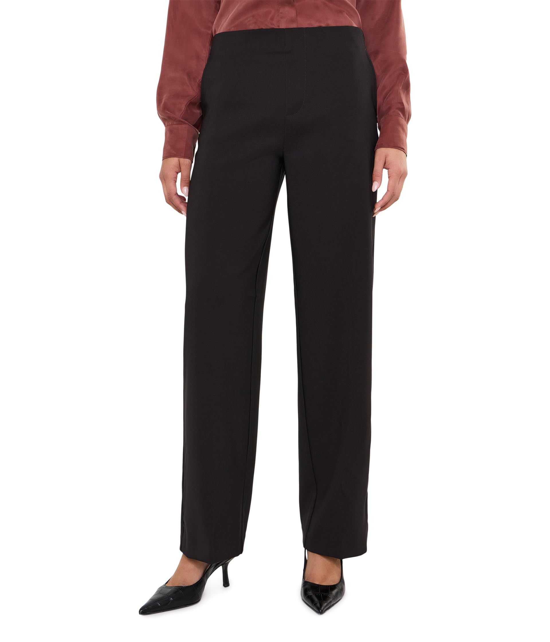 31" Lenox Wide Leg Sleek Stretch Pants