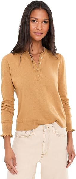 NIC+ZOE свитер Henley Ruffle