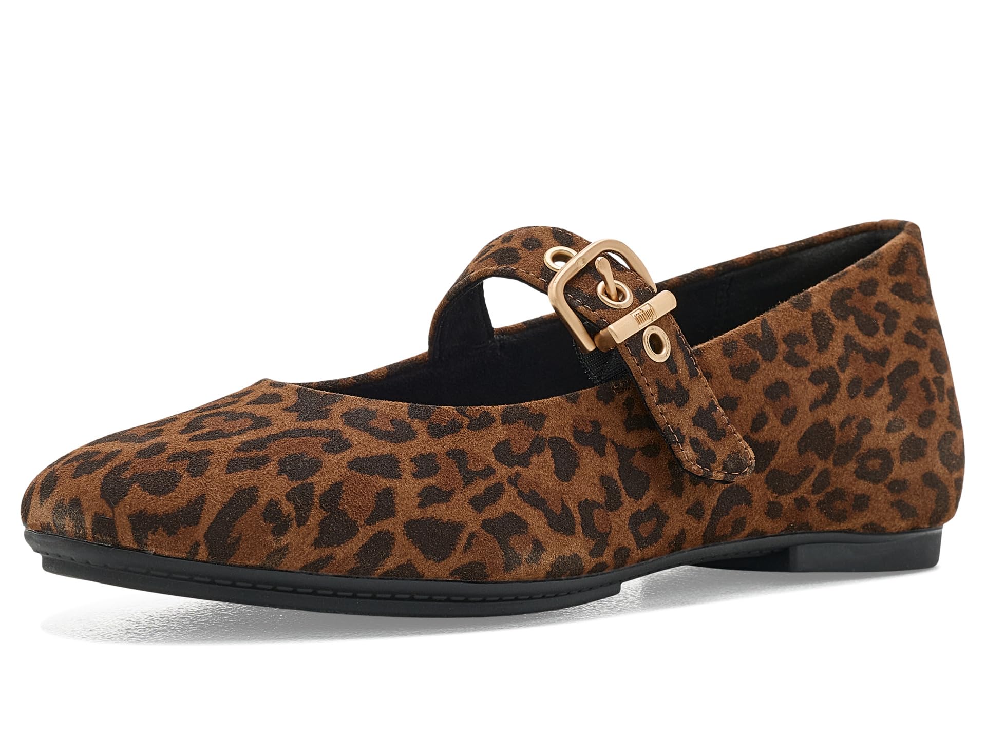 Delicato Suede Leopard Mary Janes