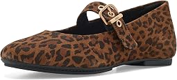 Женские балетки Delicato Suede Leopard Mary Janes