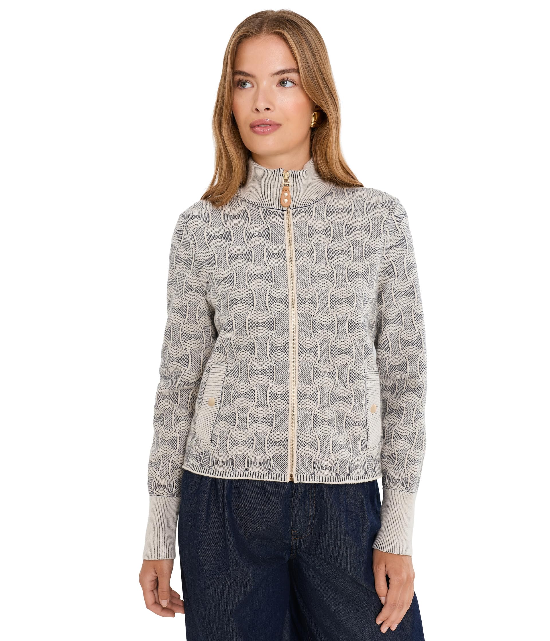 Petite Dapper Swirl Knit Jacket