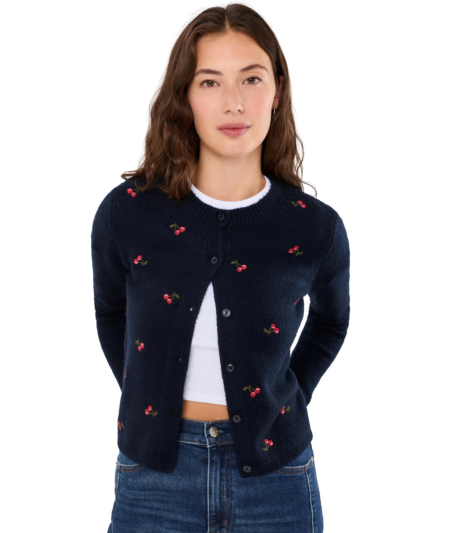 Muse Embroidered Fitted Cardigan