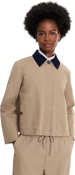 Cord Collar Twill Jacket