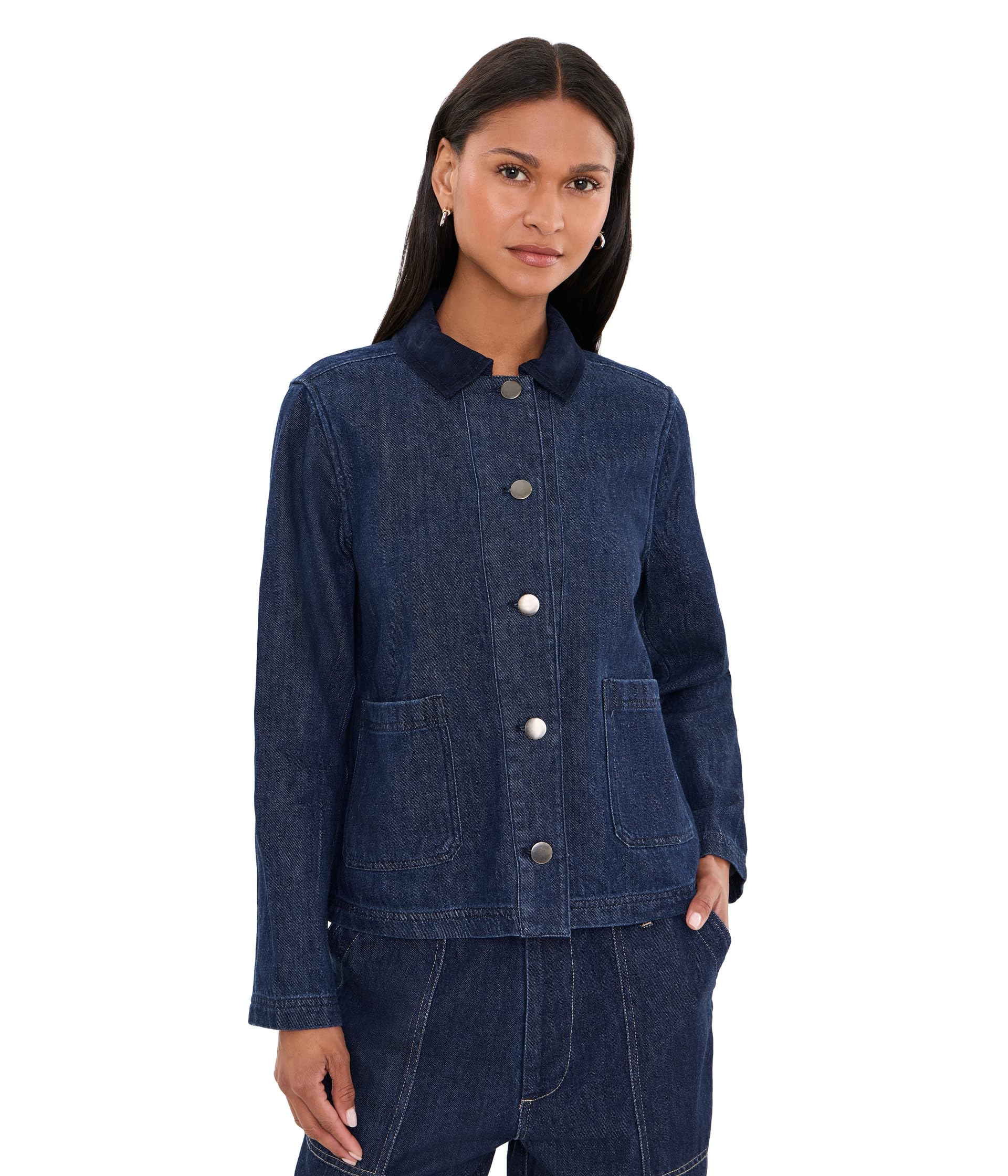 Denim Patch Pocket Trucker Jacket