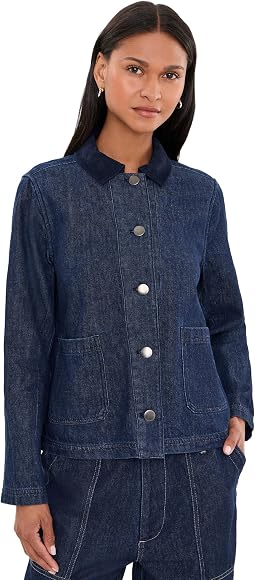 Denim Patch Pocket Trucker Jacket
