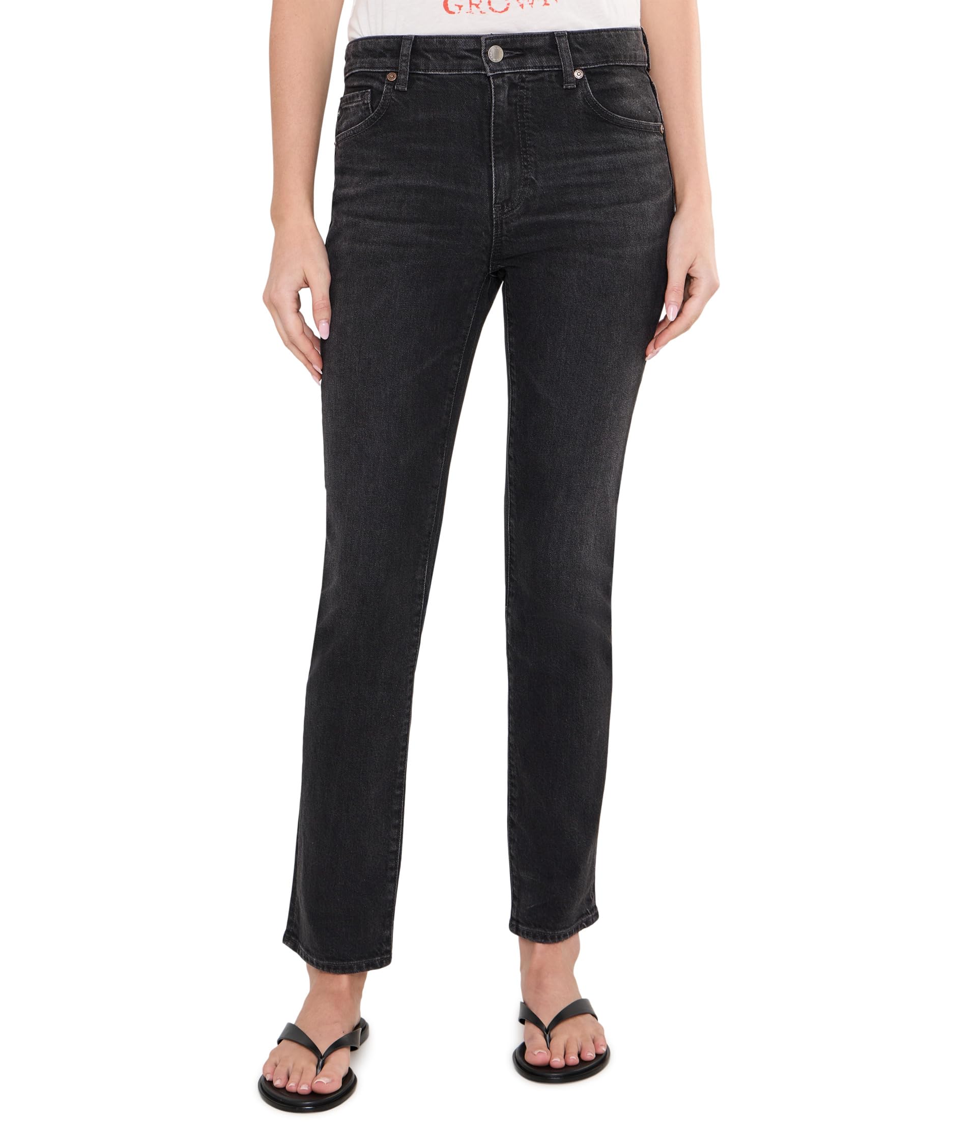 Mari Mid-Rise Slim Straight