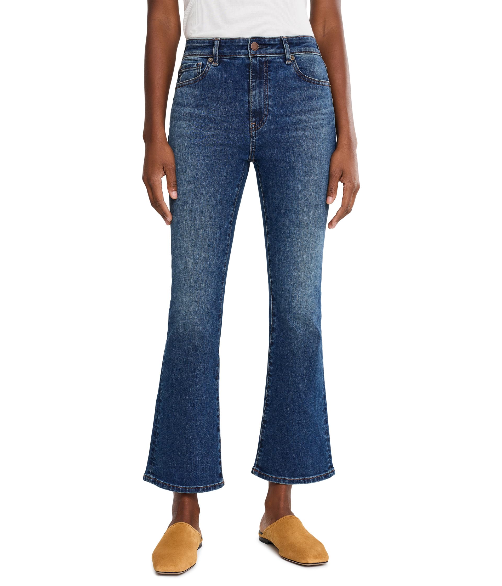 Farrah Boot Crop Mid-Rise Fit Jeans