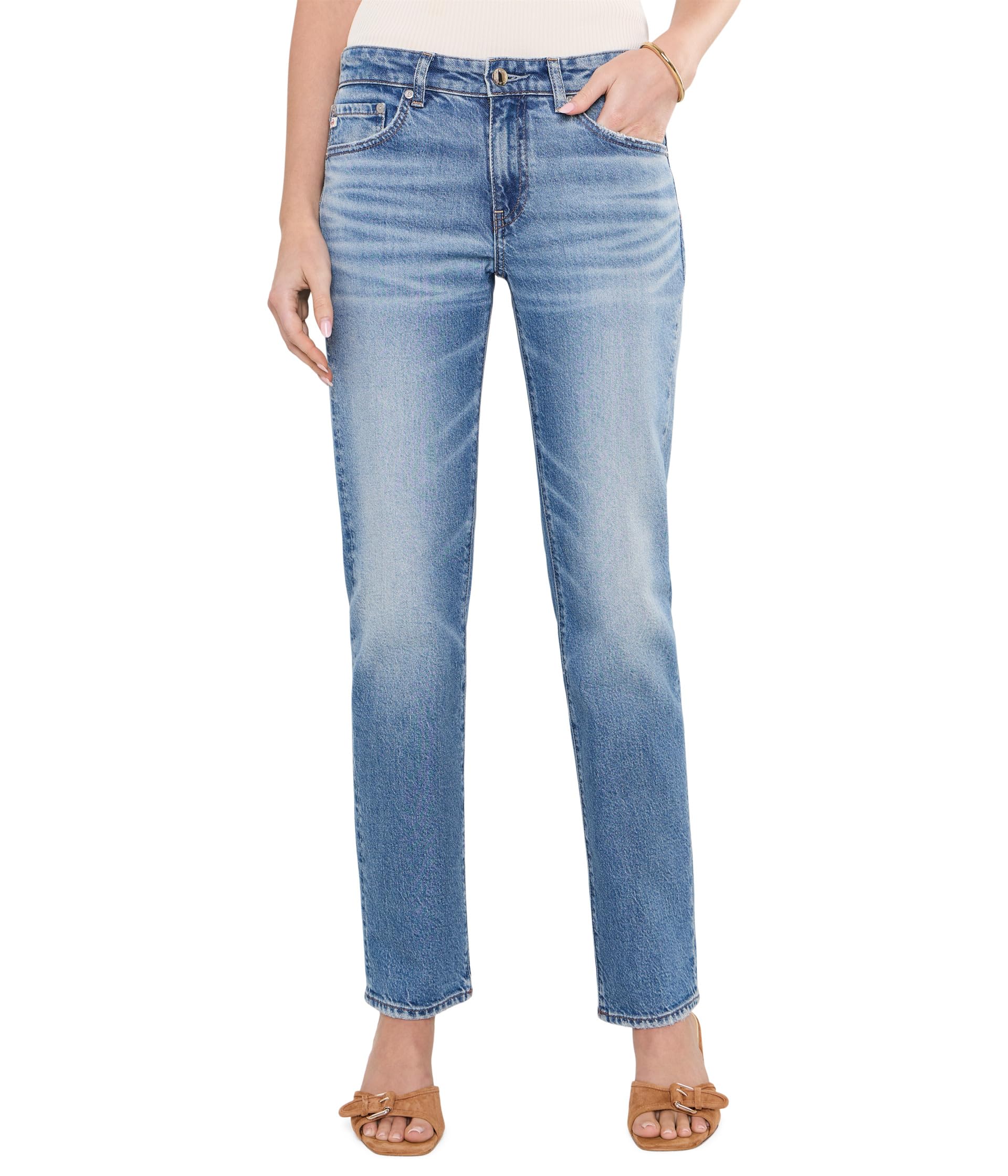 Sandra Low-Rise Straight Jeans