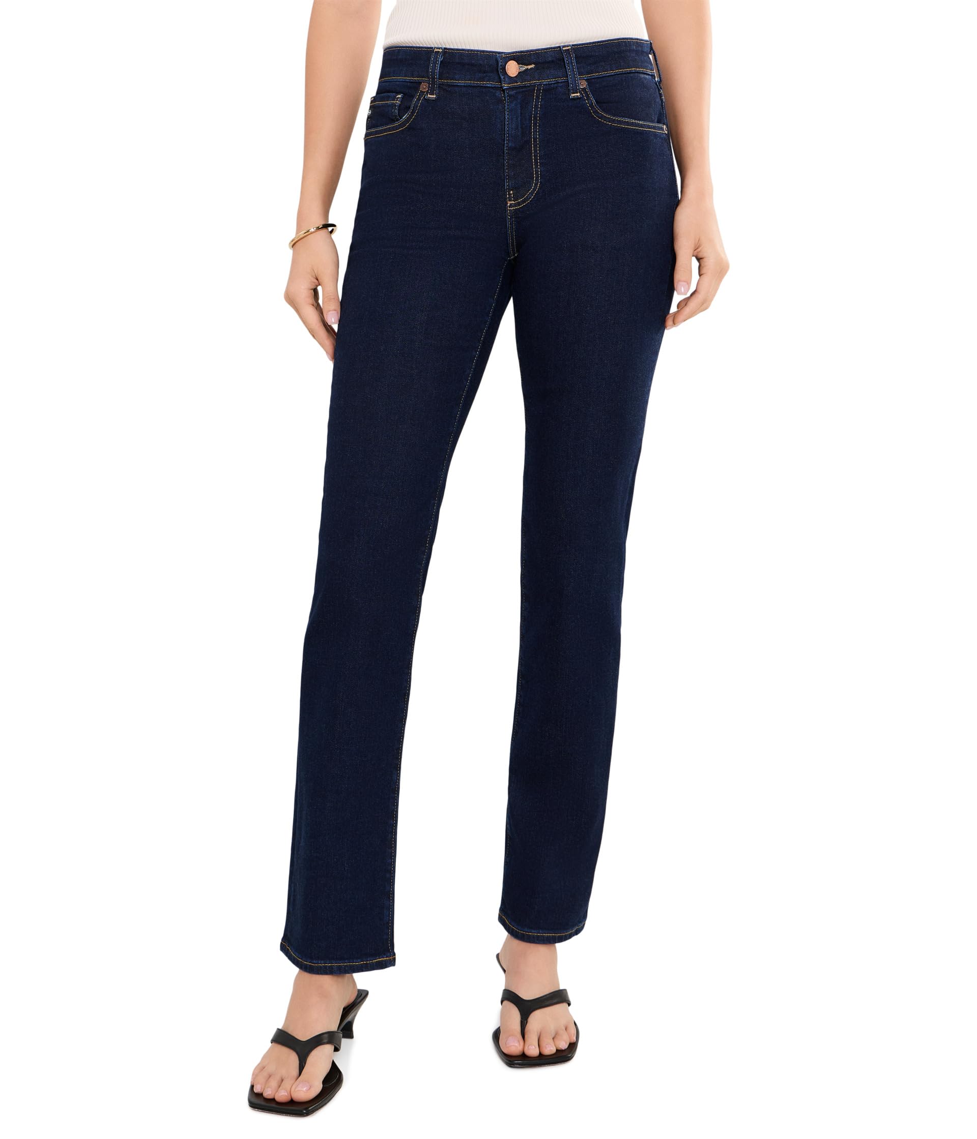 Джинсы AG Jeans Sandra прямого кроя с низкой посадкой