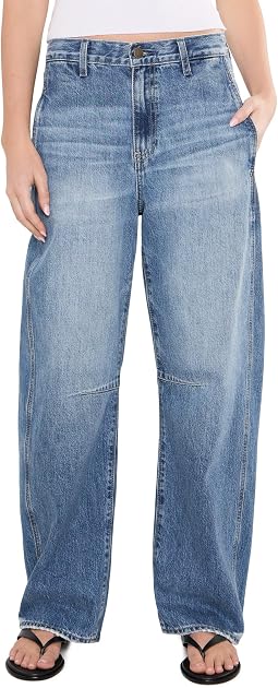 Джинсы с высокой талией Mercer Barrel от AG Jeans