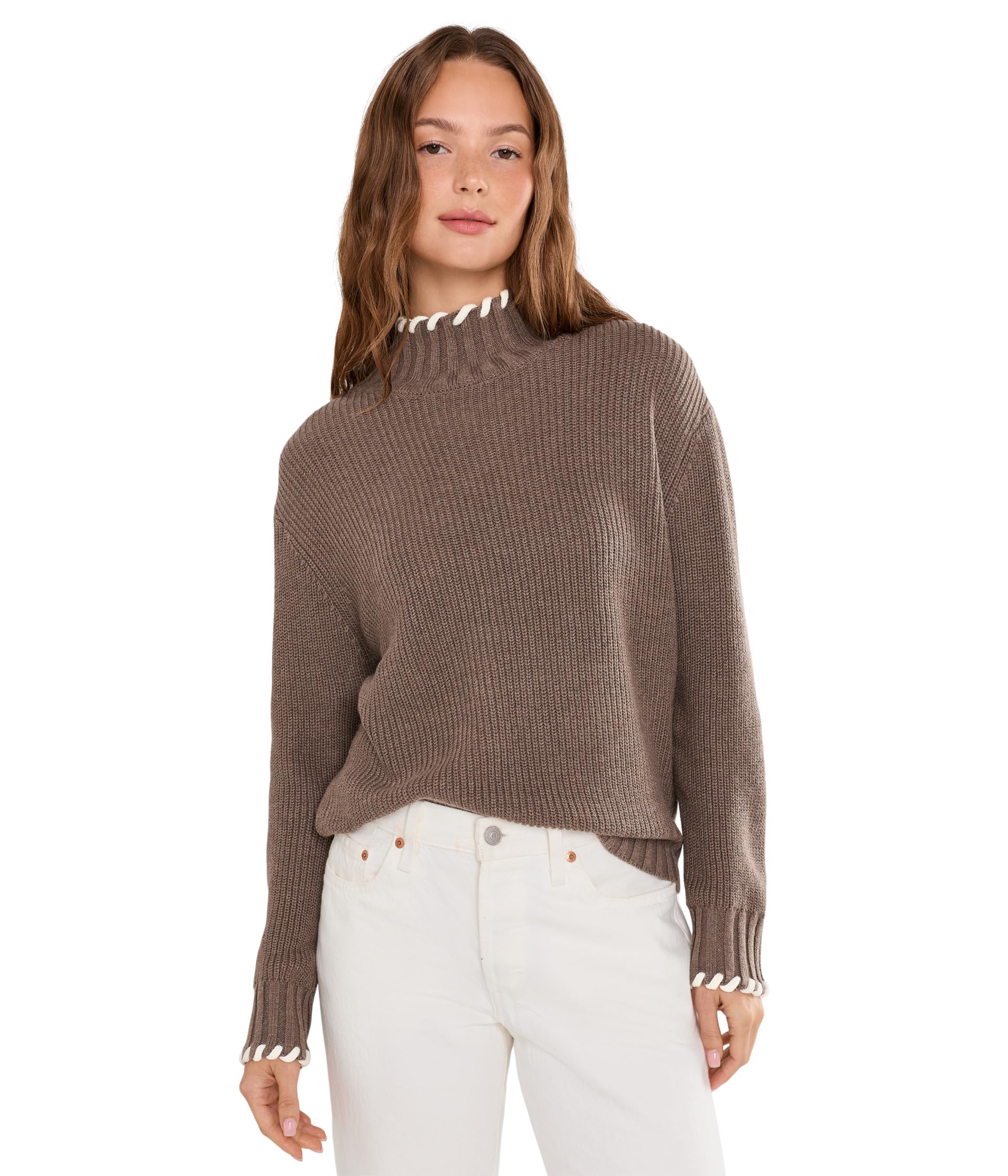 Turtle Neck with Whip Stitch