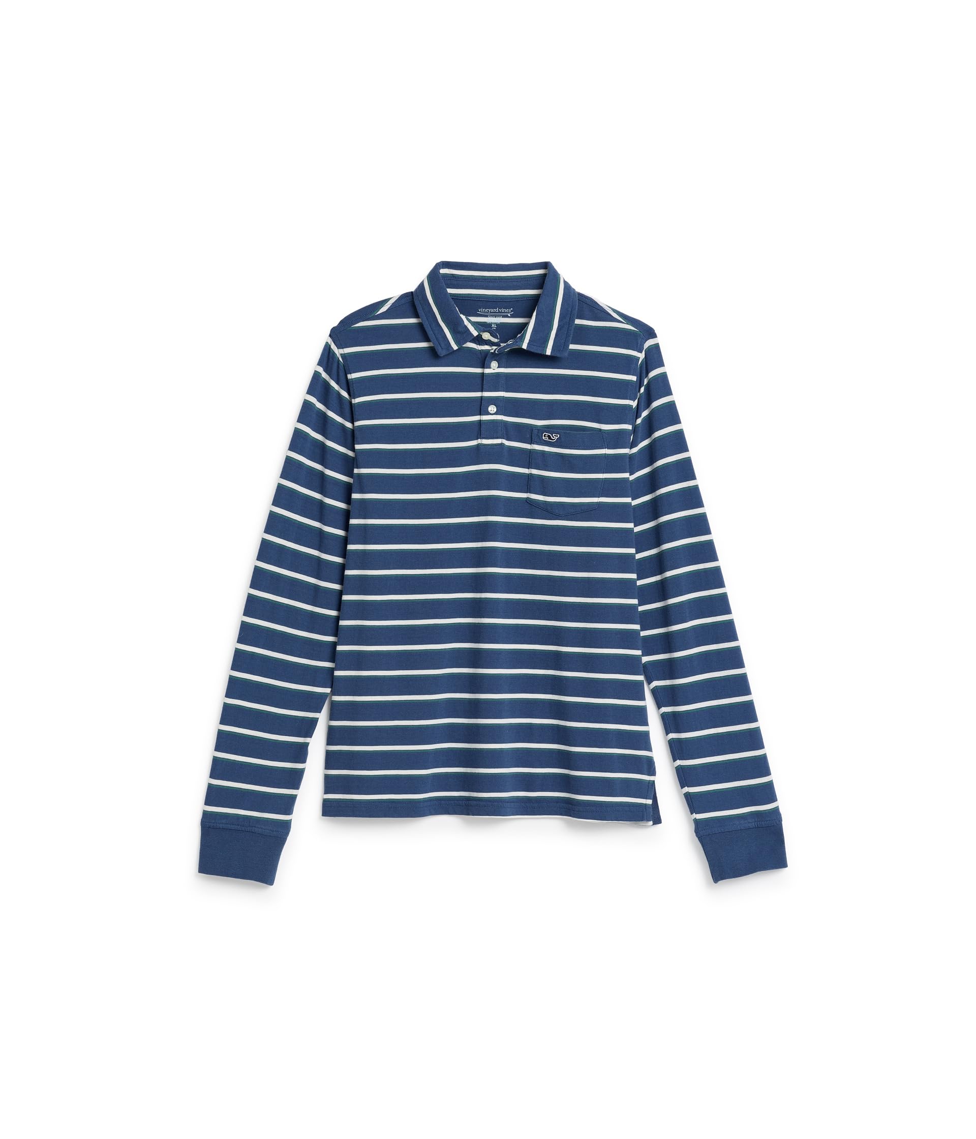 Striped Surf Long Sleeve Polo (Toddler/Little Kid/Big Kid)