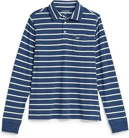 Striped Surf Long Sleeve Polo (Toddler/Little Kid/Big Kid)