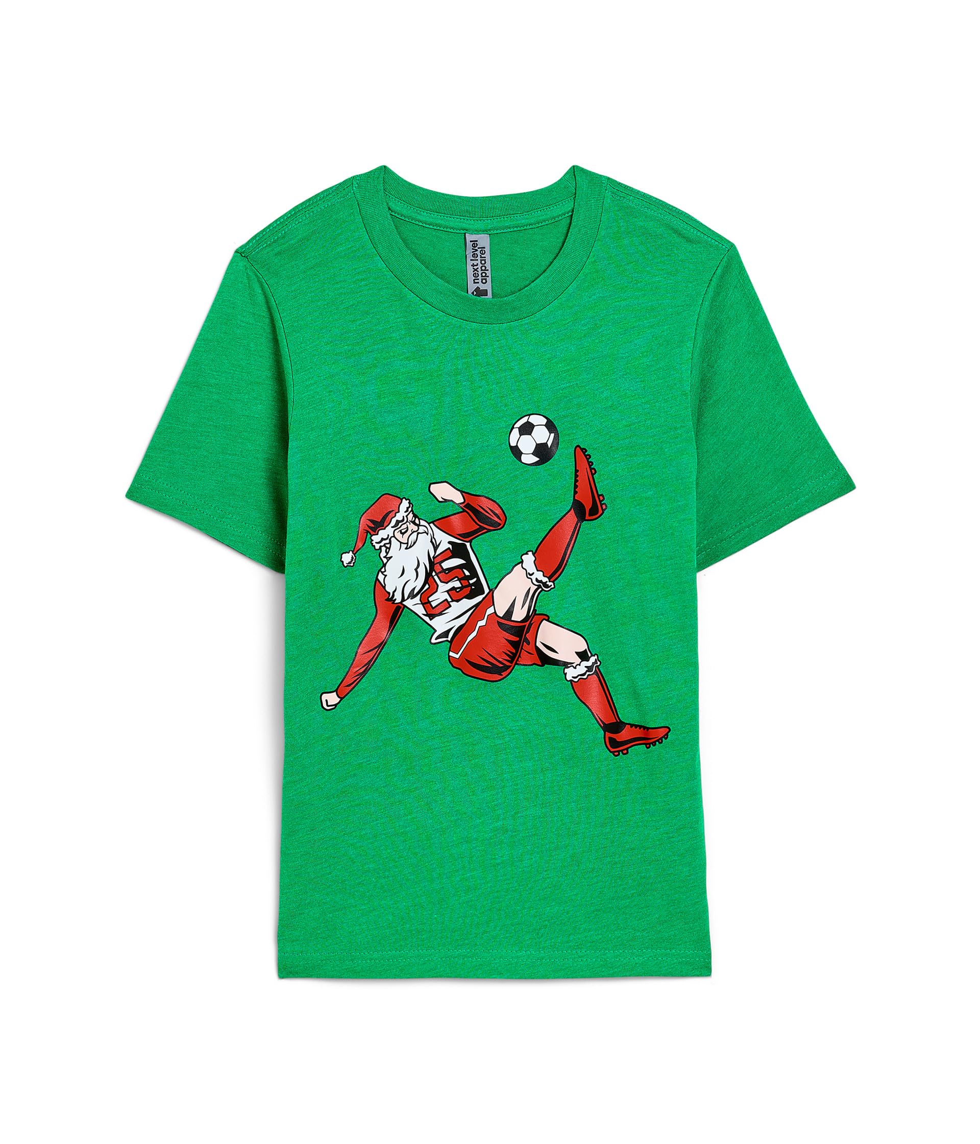 Soccer Short Sleeve T-Shirt - Soccer Santa (Little Kid/Big Kid)