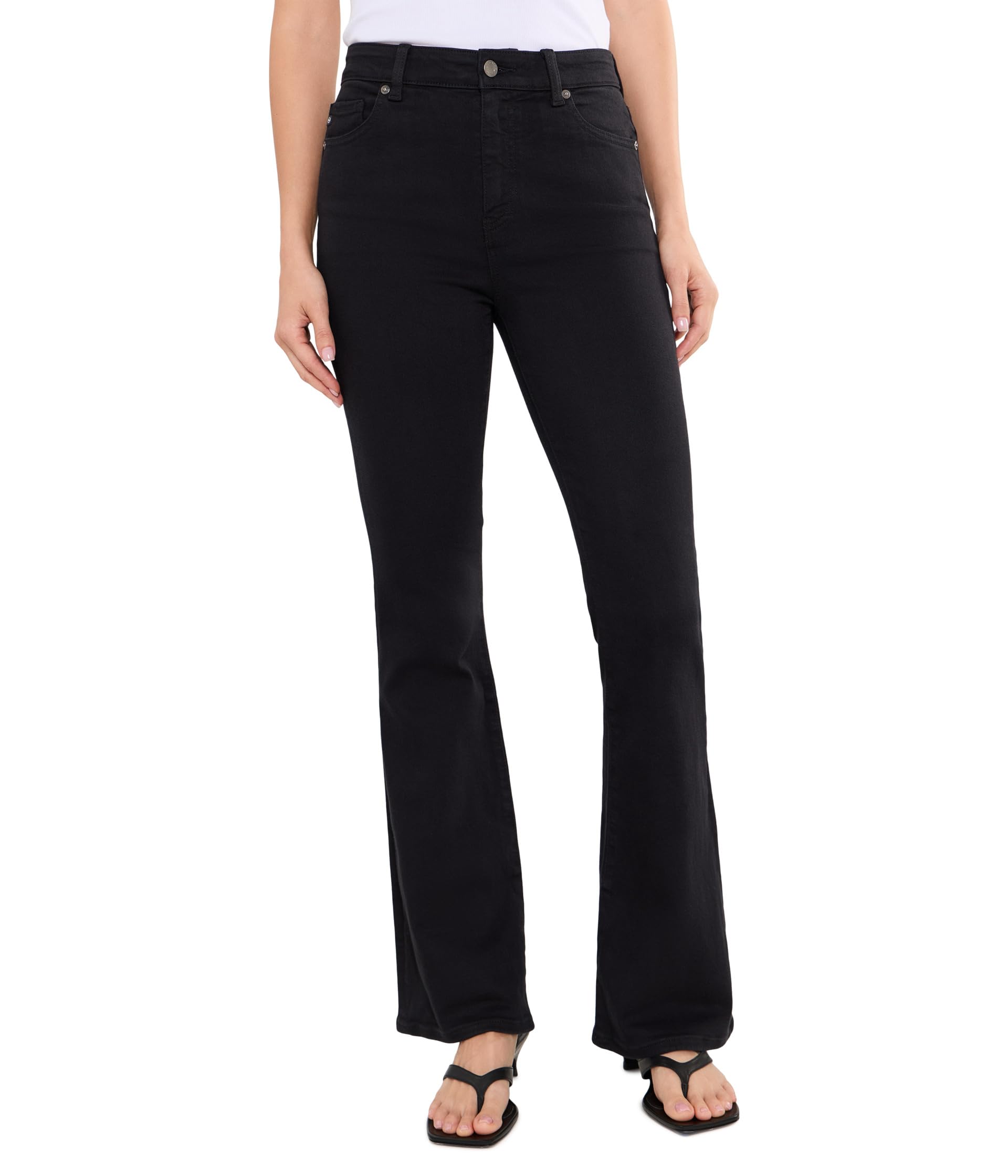 Farrah Boot Mid-Rise Fit Pants in Super Black