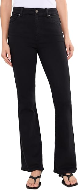 Farrah Boot Mid-Rise Fit Pants in Super Black