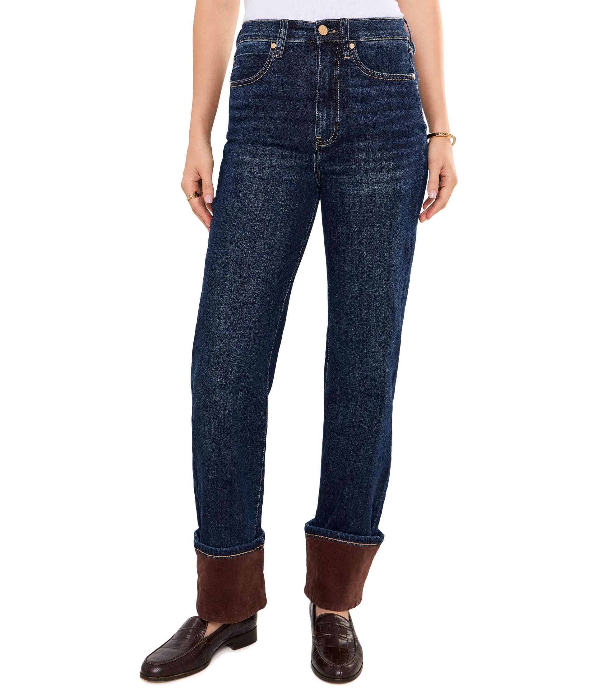 High-Rise Kennedy Straight with Velvet Cuff