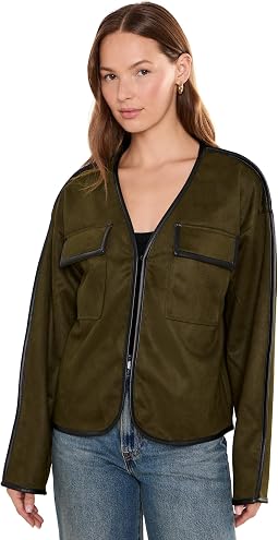 Relaxed Open Front Jacket