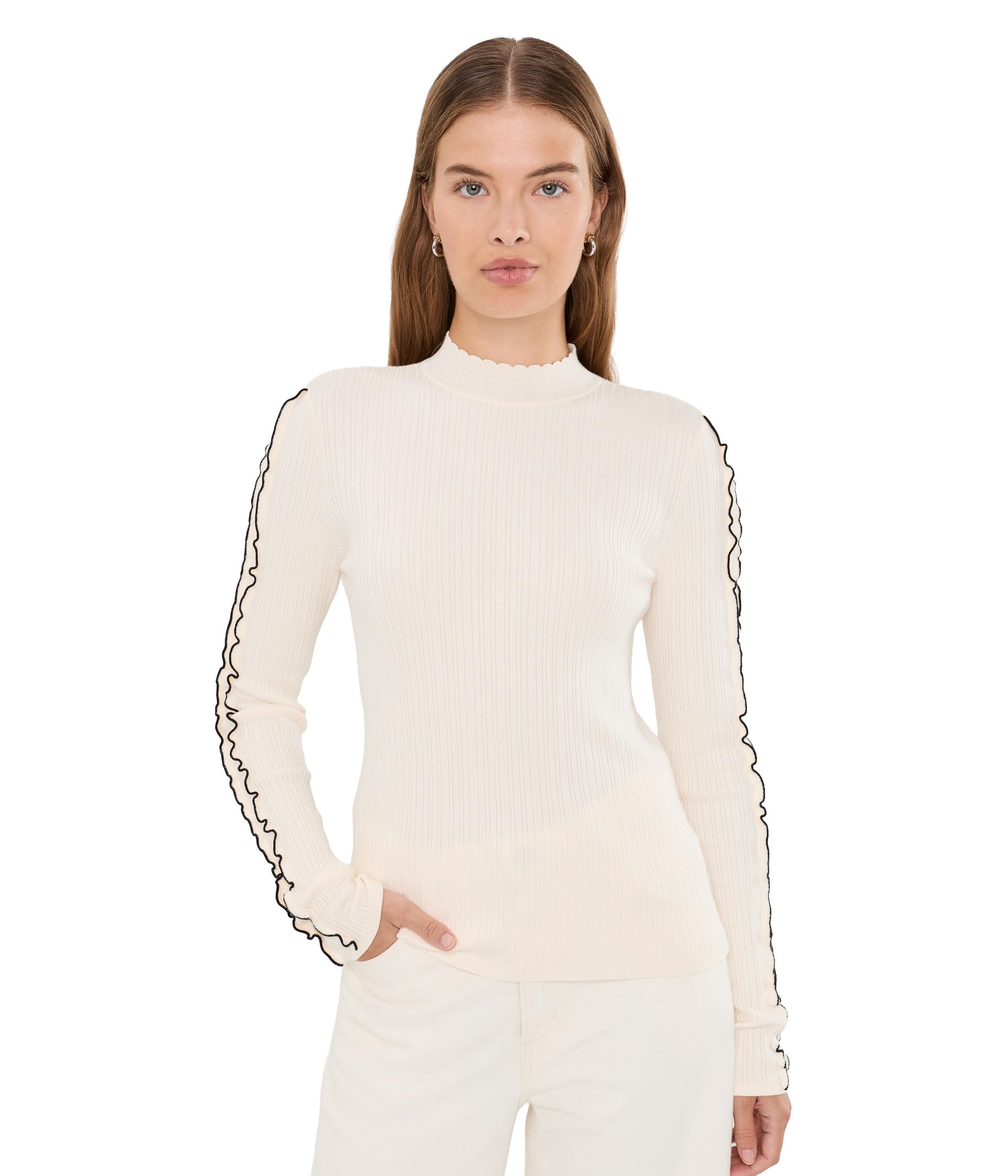 Mock Neck Long Sleeve Sweater