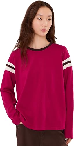 Sport Jersey Throwback Long Sleeve Tee