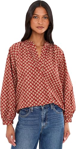 Coastal Poplin Eleanor Top