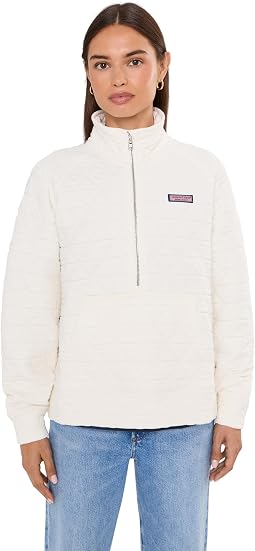 Vineyard Vines женский худи с стеганым полузастежкой квилтед 1/2 зип