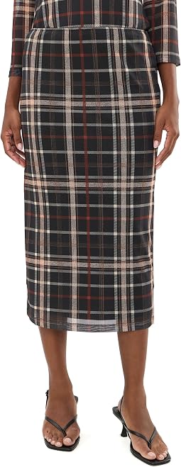 Fall Mesh Midi Skirt