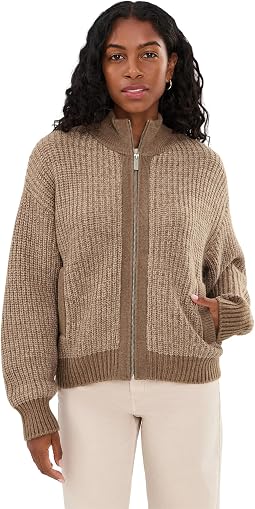Zip-Up Sweater Jacket
