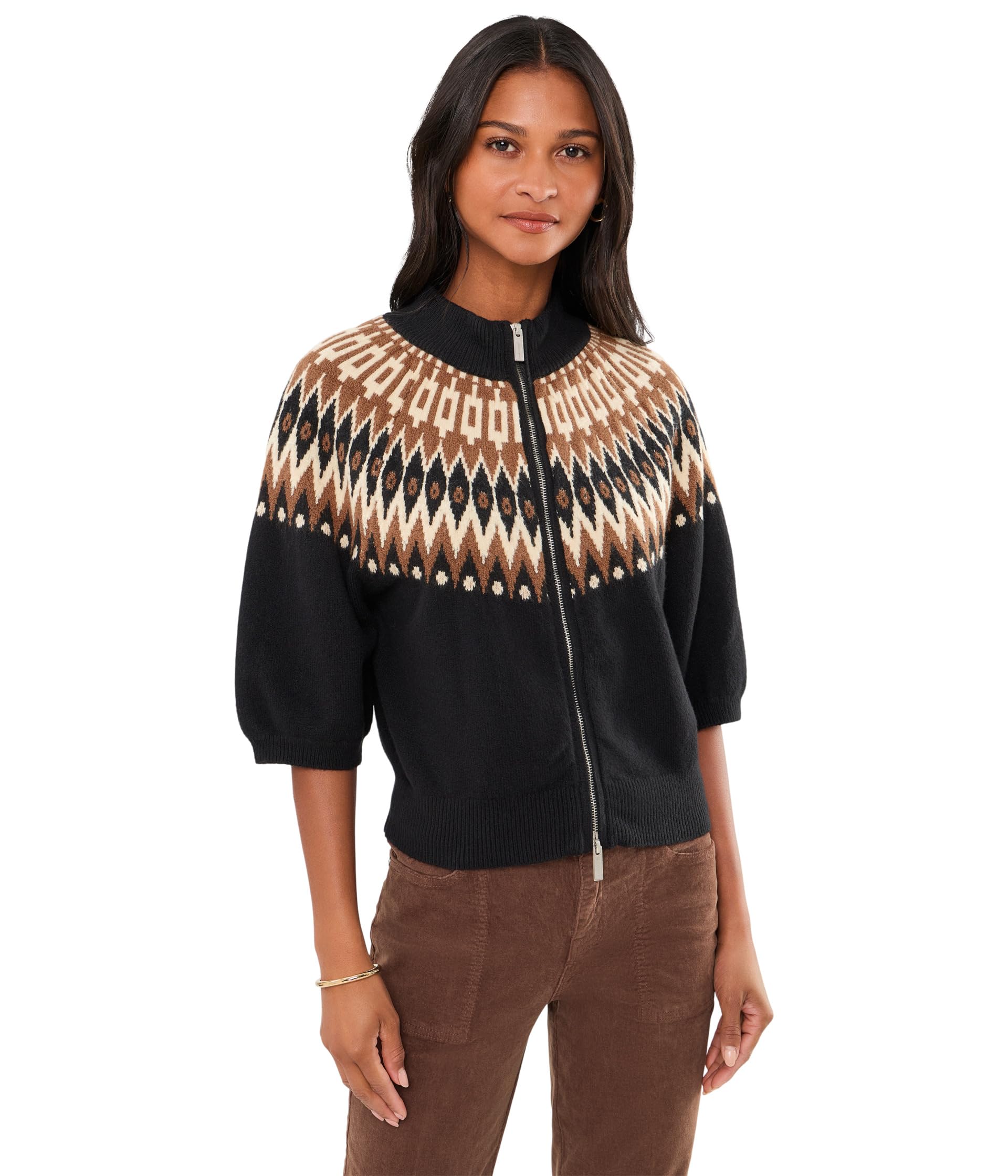 Fair Isle Zip-Up